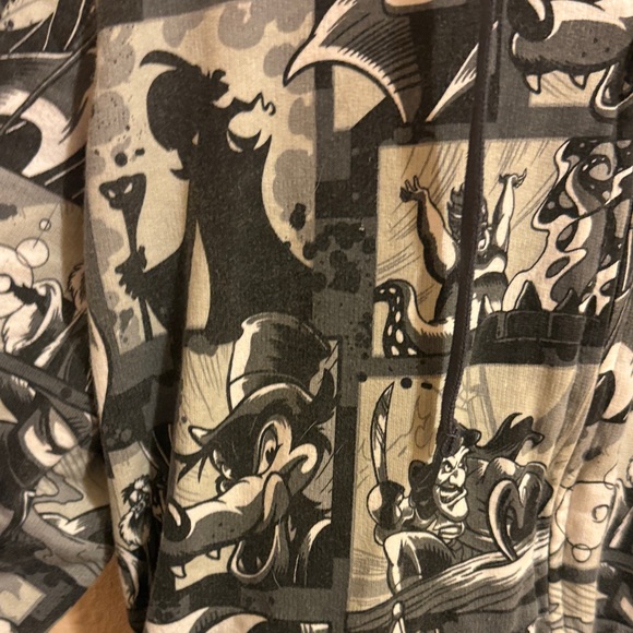 Black & Gray  Zip Hoodie with Disney Villain - Picture 2 of 6